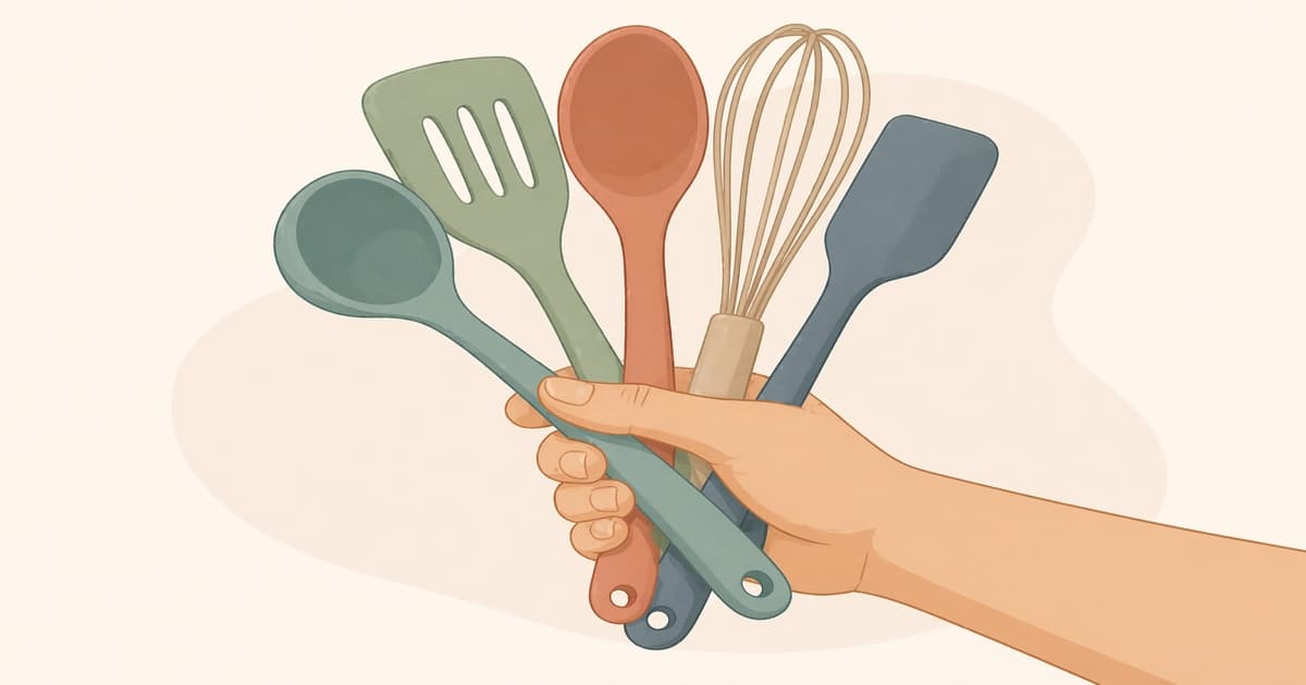 Silicone kitchen utensils